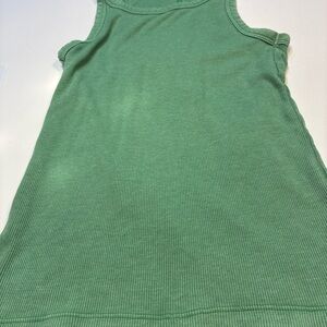 Aerie Ribbed Tank Top Women’s Size M Sleeveless Stretch Comfort Casual green.